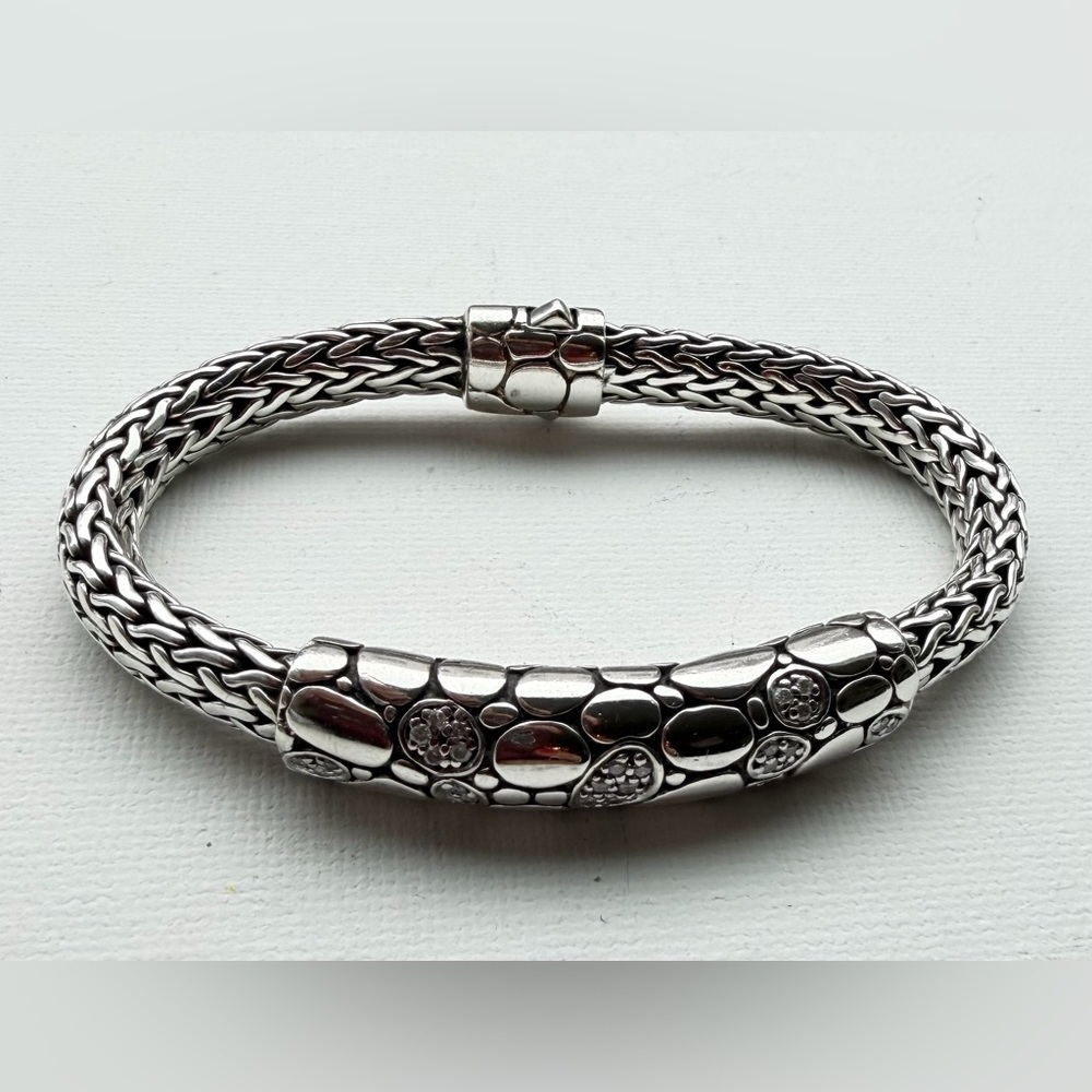 John Hardy Silver Woven Bracelet Accessory - Picture 2 of 11